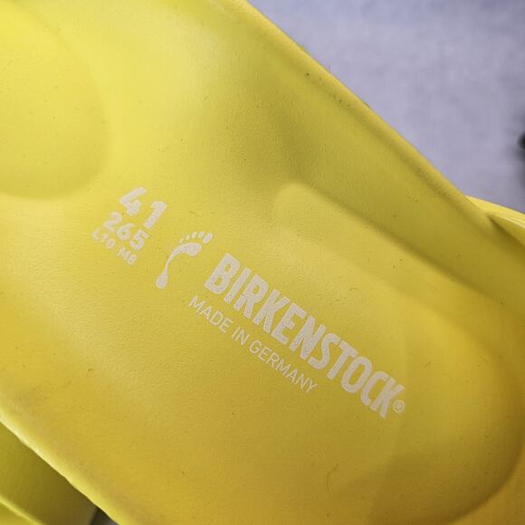 Birkenstock Madrid EVA Sandals Yellow Women 41 Sz US 10 Lightweight Slides - Picture 4 of 8